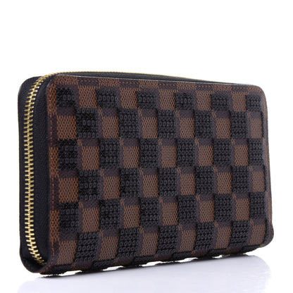 Louis Vuitton Damier Paillettes Zippy Wallet Black 3 of 9