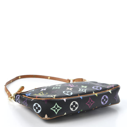 Louis Vuitton Monogram Multicolor Pochette Accessories Black 3 of 8