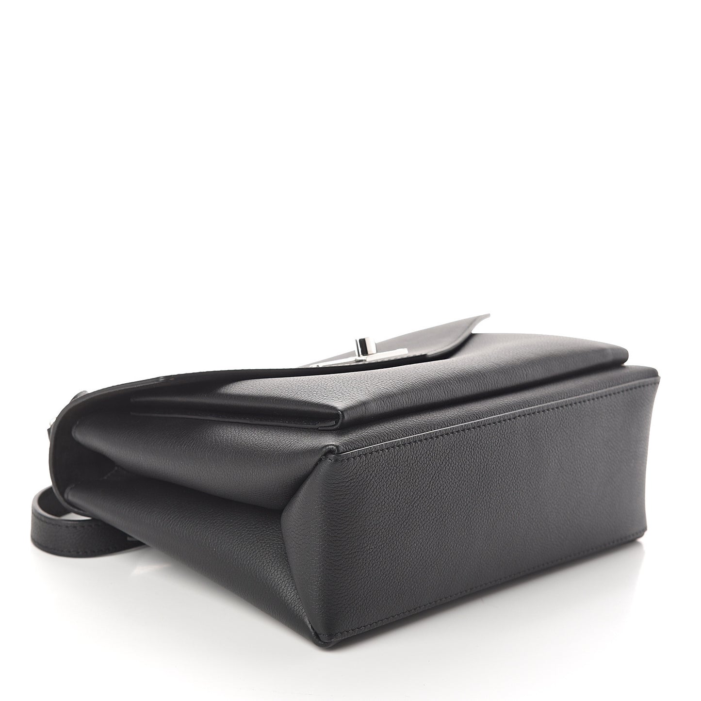 Soft Calfskin My Lockme Top Handle Black