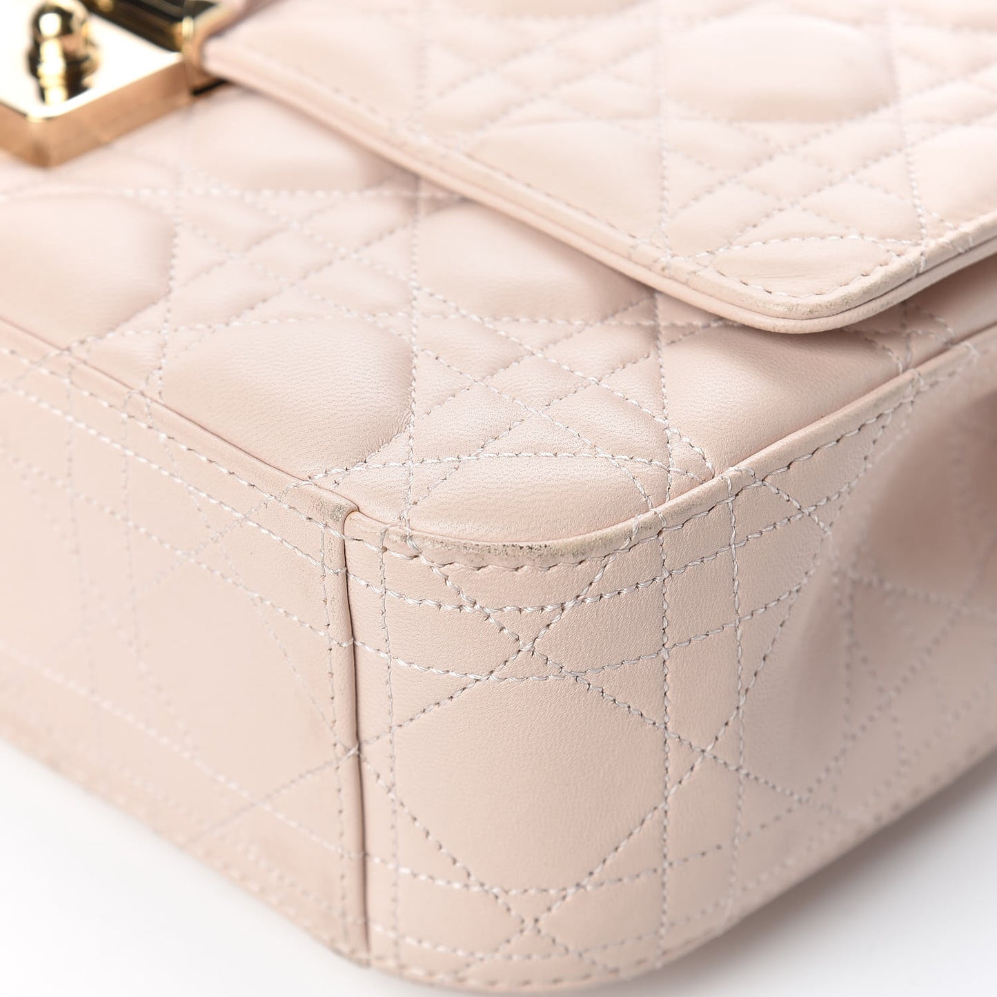 Lambskin Cannage Medium Miss Dior Flap Light Pink