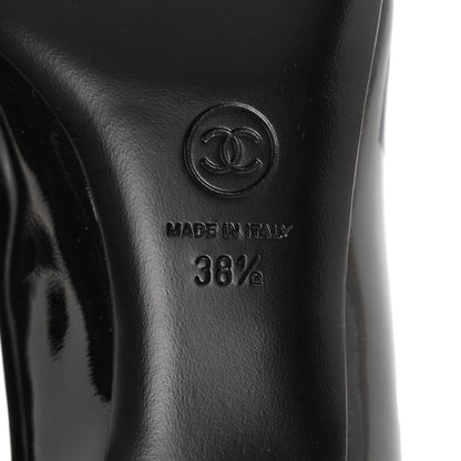 Chanel Patent Pumps 38.5 Black 6 of 12