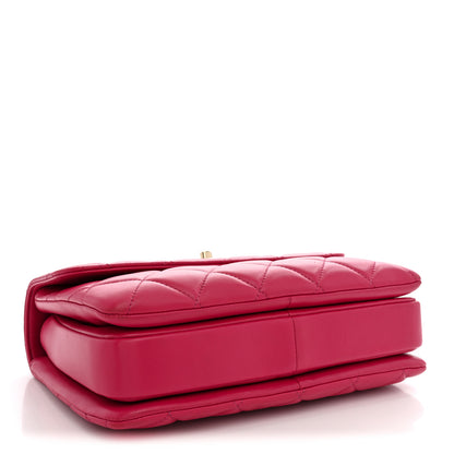 Chanel Lambskin Quilted Small Trendy CC Flap Dual Handle Bag Dark Pink 4 of 13