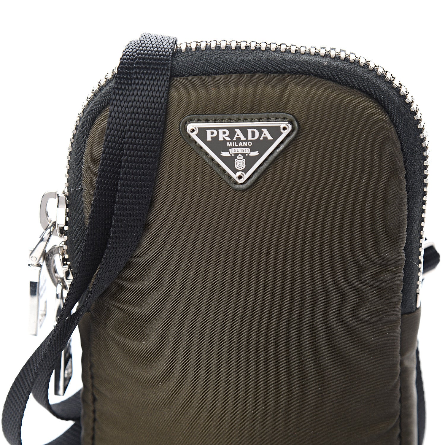 Prada Tessuto Nylon Pocket Mini Bag Mimetico Black 8 of 8