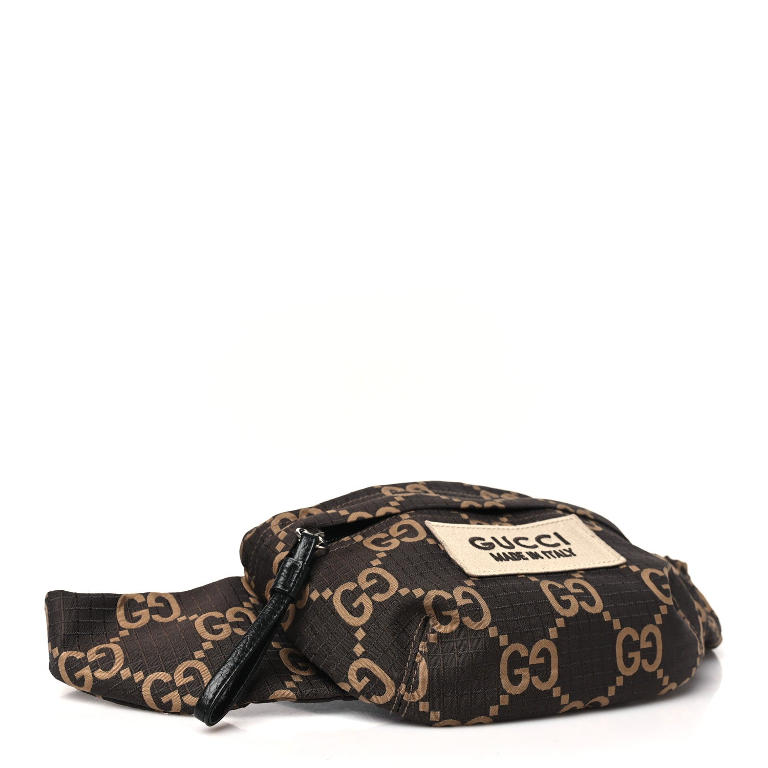 Gucci Recycled Polyester Monogram Jumbo GG Belt Bag Ebony Beige 4 of 10