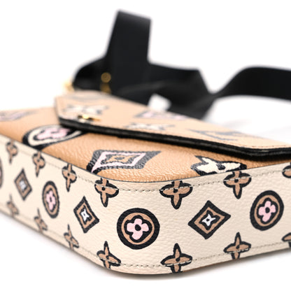 Louis Vuitton Monogram Wild At Heart Felicie Strap & Go Arizona Creme 9 of 9