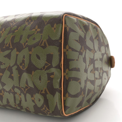 Louis Vuitton Monogram Graffiti Speedy 30 Kaki 9 of 10