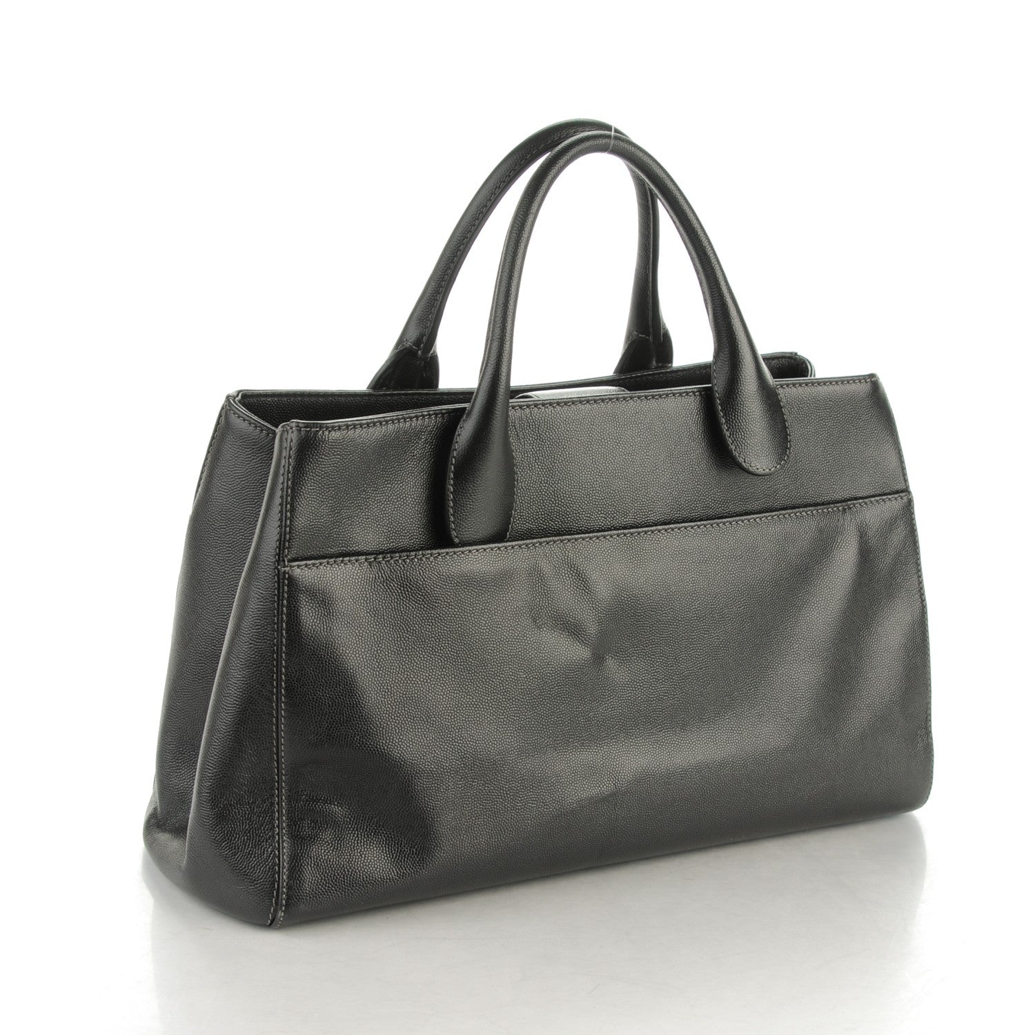 Chanel Caviar Medium Cerf Executive Shopper Tote Black 3 of 7