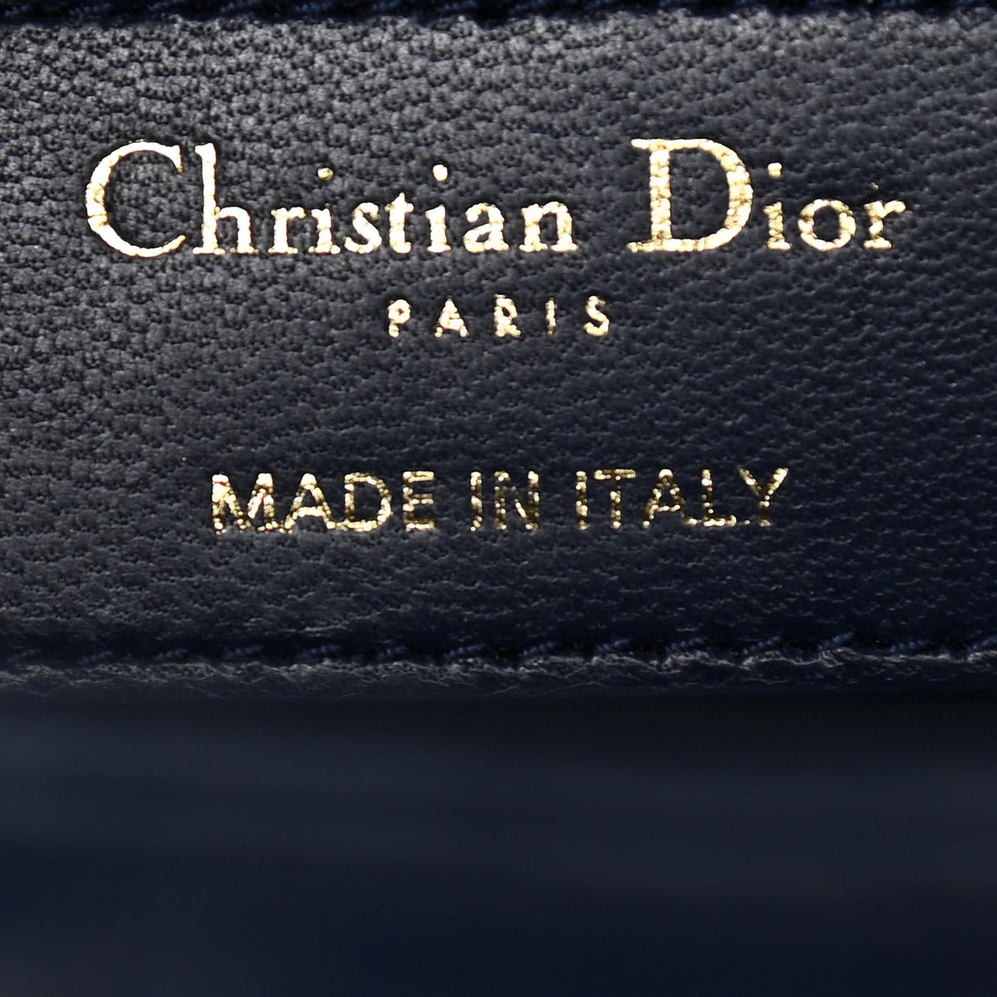 Lambskin Cannage Small Lucky Badges My Lady Dior Navy