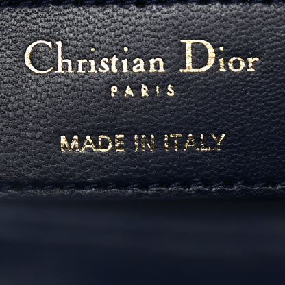 Christian Dior Lambskin Cannage Small Lucky Badges My Lady Dior Navy 6 of 13