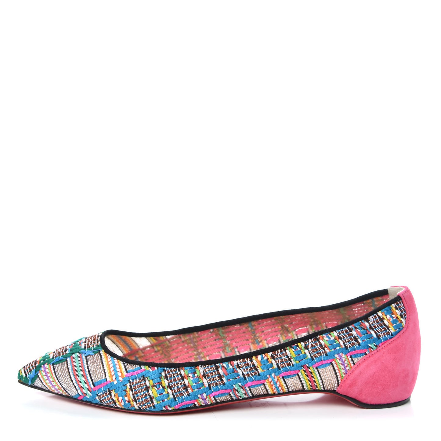Lace Rete Tresse Suede Hippie Follies Flats 39 Version Multi