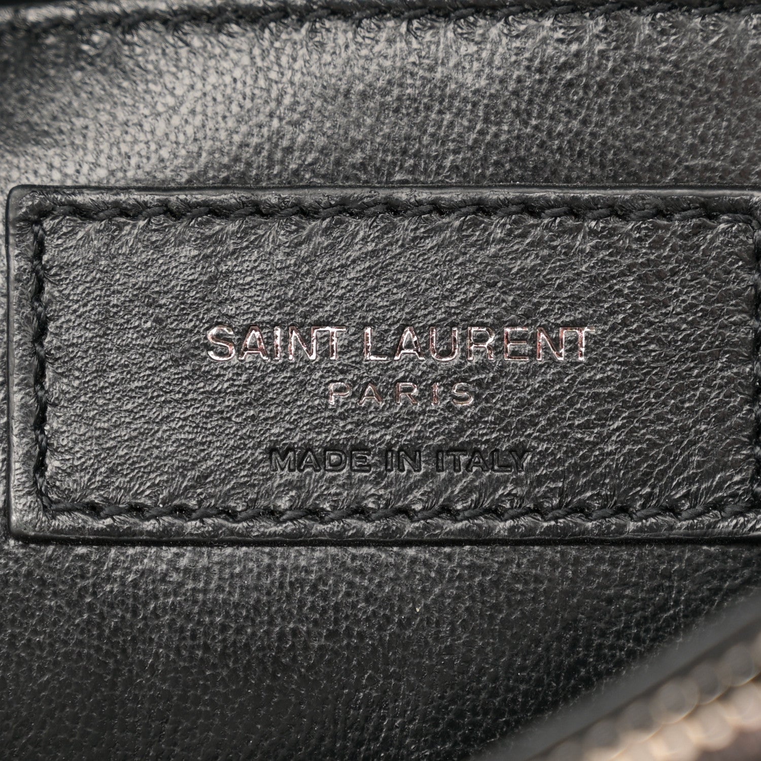 Saint Laurent Sheepskin Matelasse Chevron Monogram Medium College Bag Black 6 of 12