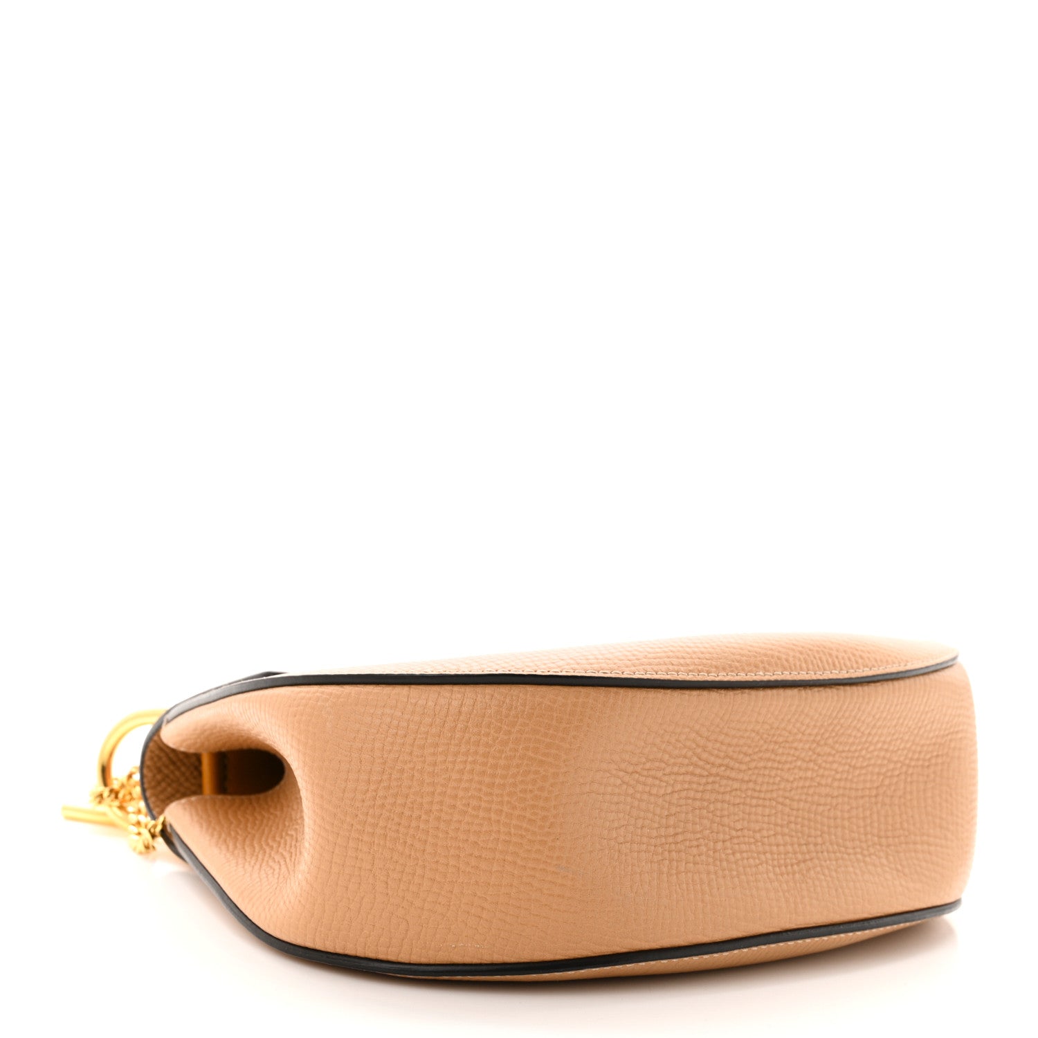 Chloe Grained Calfskin Lambskin Drew Shoulder Bag Wet Sand Sunflower 4 of 13