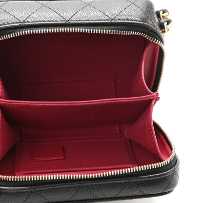 Chanel Caviar Quilted Twist Your Buttons Clutch With Chain Black 5 of 11