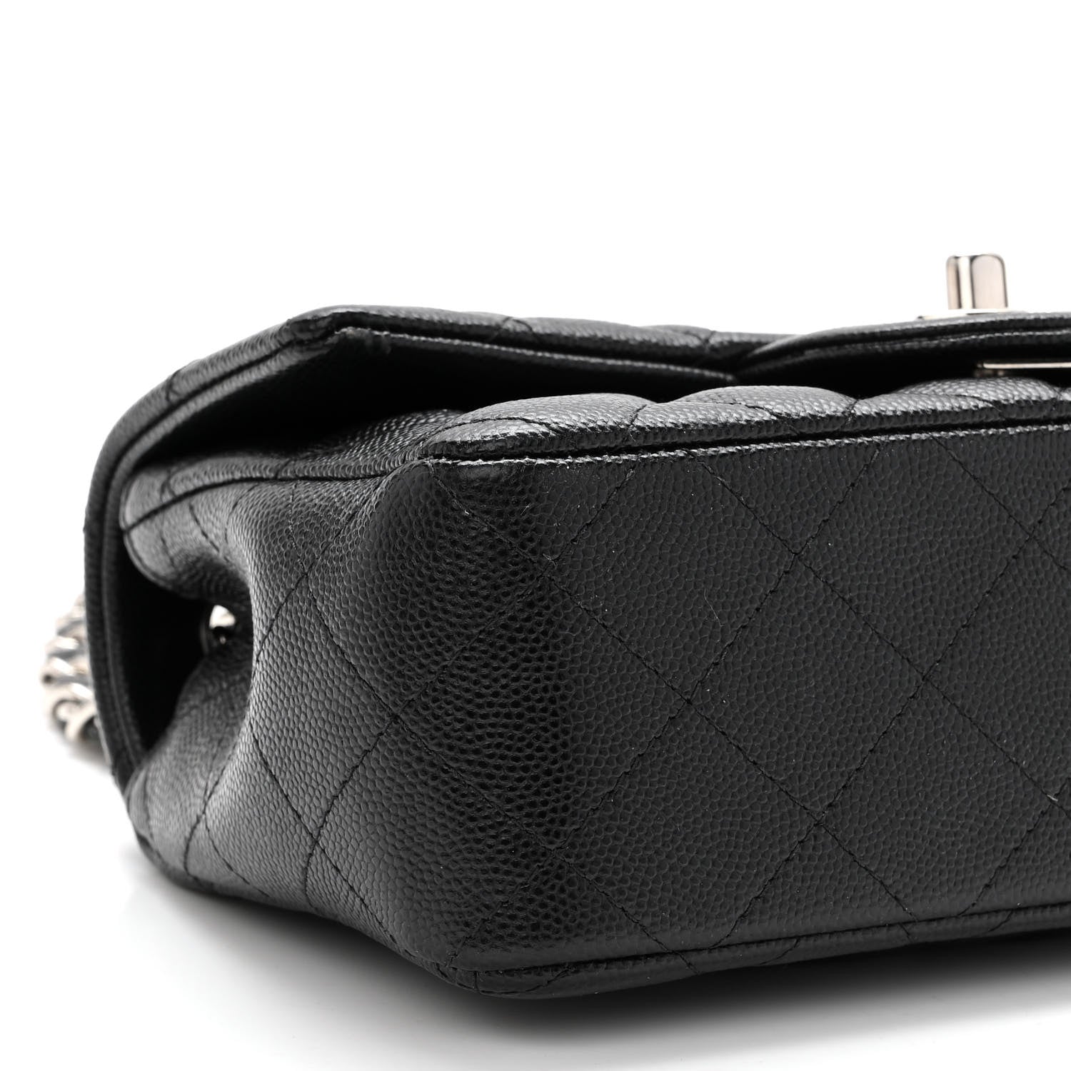 Chanel Caviar Quilted Mini Rectangular Flap Black 9 of 10
