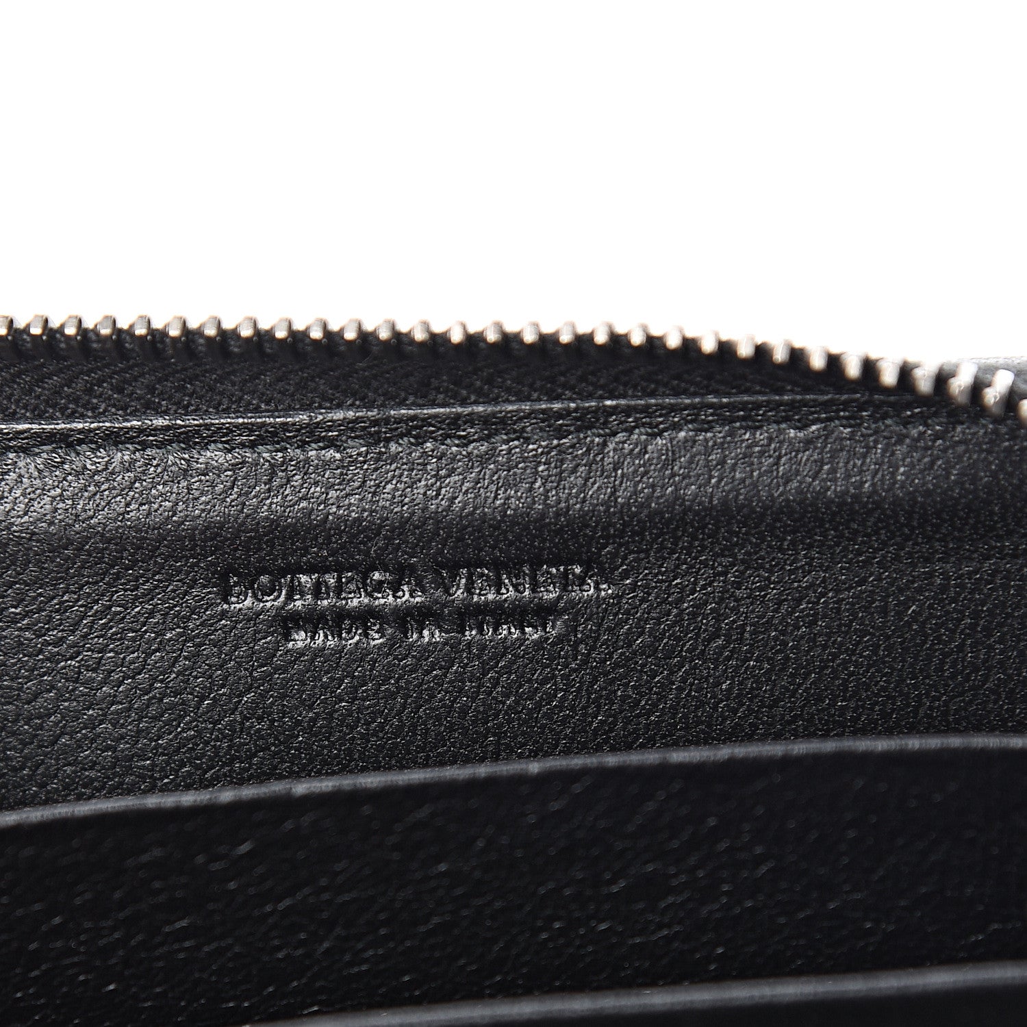 Bottega Veneta Nappa Intrecciato Zip Around Coin Purse Black 5 of 6