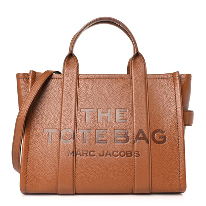 Marc Jacobs Grained Calfskin Medium The Tote Bag Argan Oil 1 of 8