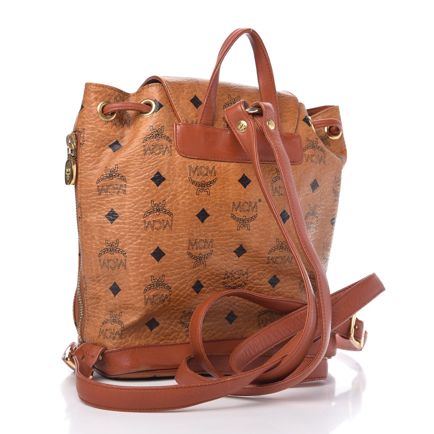 Visetos Drawstring Backpack Cognac
