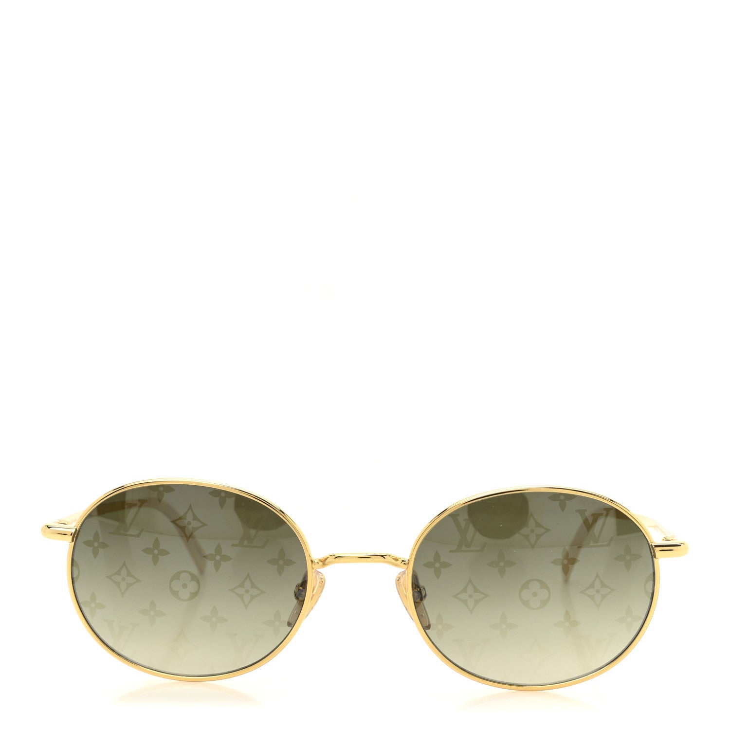 Louis Vuitton LV Bright Round Sunglasses Green 2 of 6