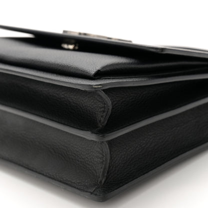 Saint Laurent Grained Calfskin Medium Monogram Sunset Black 10 of 10