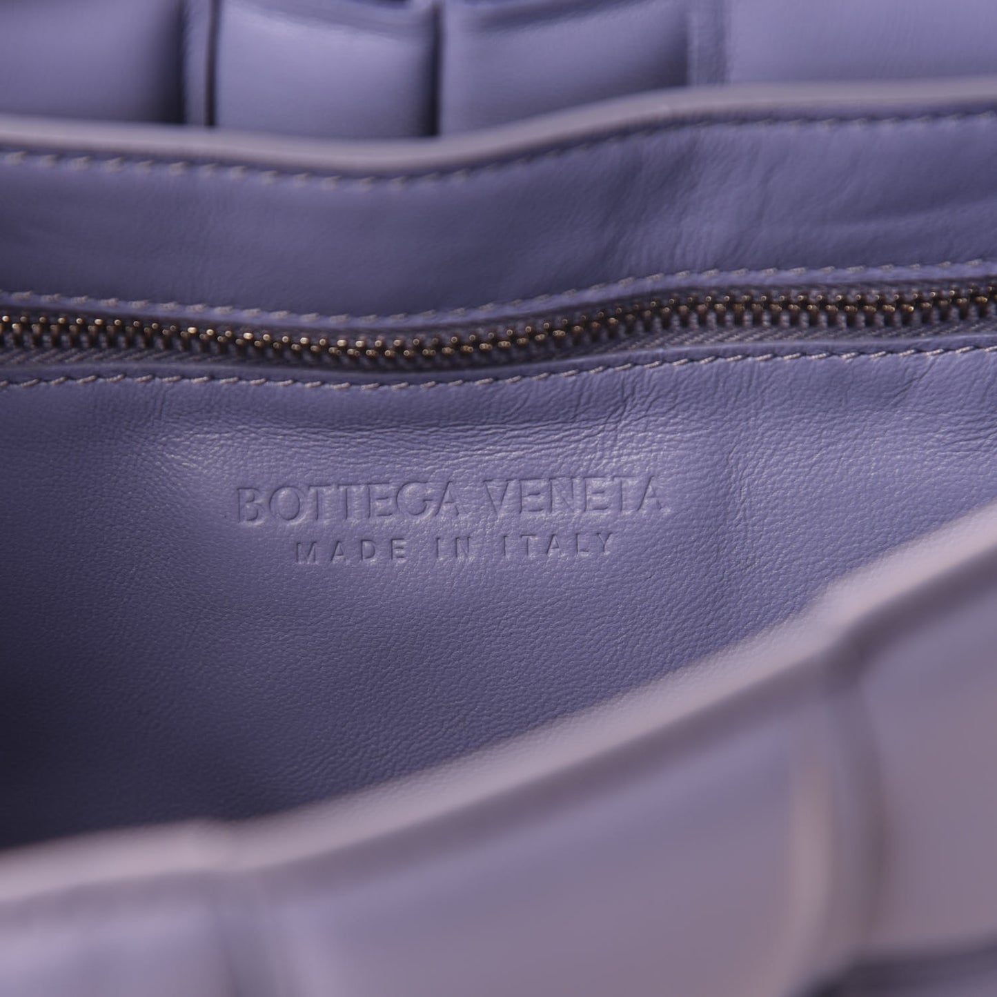Nappa Maxi Intreccio Padded Cassette Crossbody Bag Lavender
