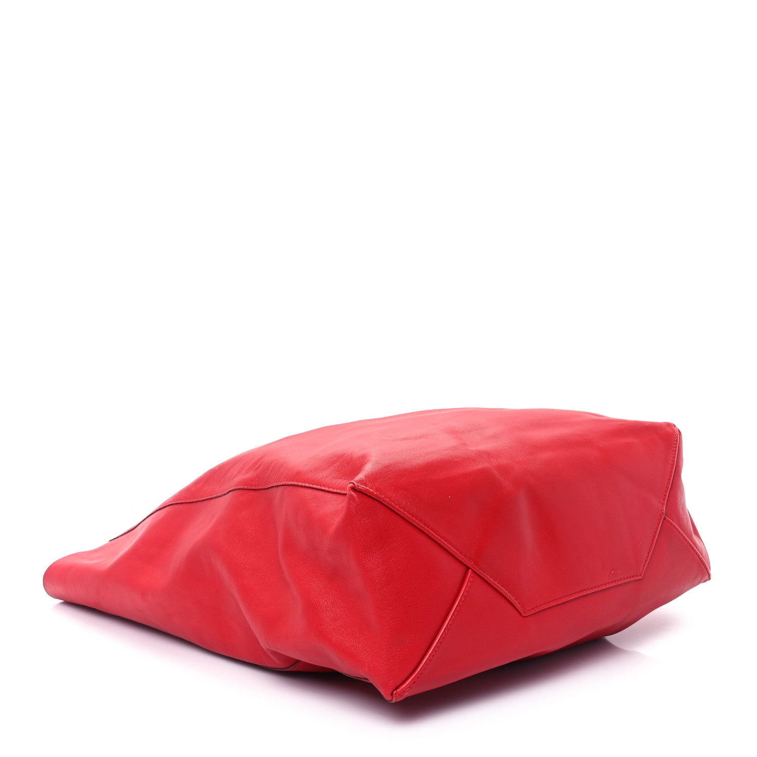 Celine Lambskin Vertical Cabas Red 4 of 10