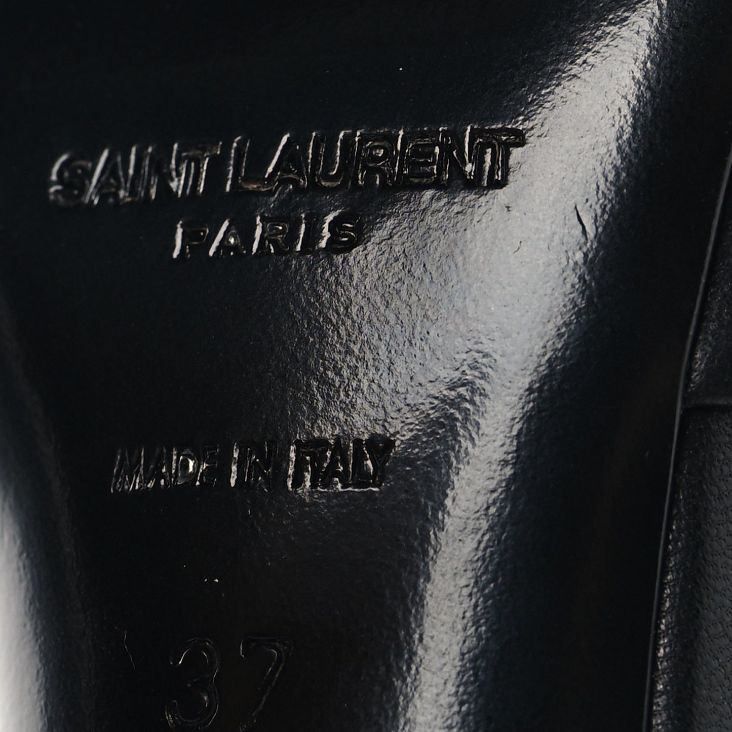 Calfskin Gippy 105 Mule Sandals 37 Black
