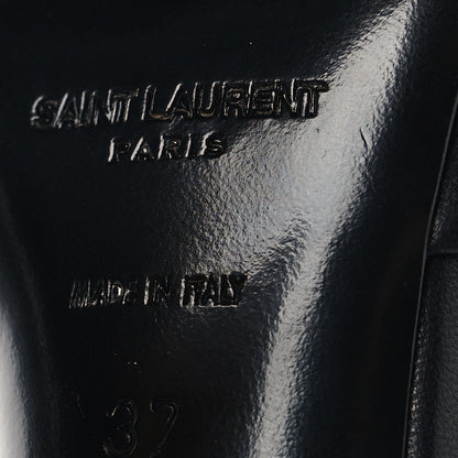 Saint Laurent Calfskin Gippy 105 Mule Sandals 37 Black 8 of 10