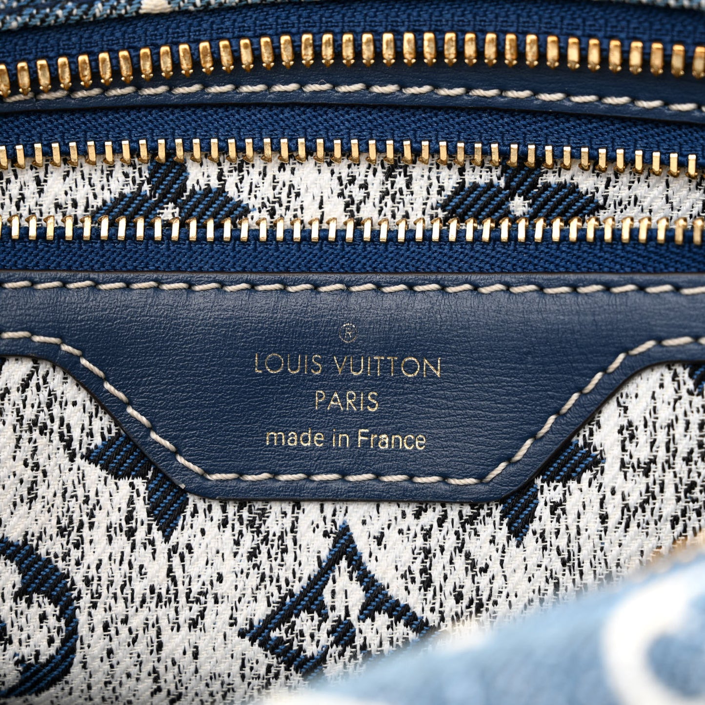 Monogram Jacquard Denim Speedy Bandouliere 25 Bleu