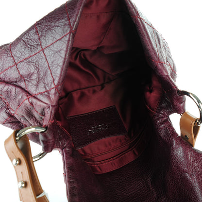 Chanel Glazed Calfskin Stitched On The Road Flap Plum 5 of 7