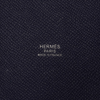 Hermes Epsom Tressage De Cuir Picotin Lock 18 PM Bleu Encre Brique Black 8 of 10