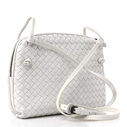 Bottega Veneta Nappa Intrecciato Nodini Crossbody Messenger White 4 of 12