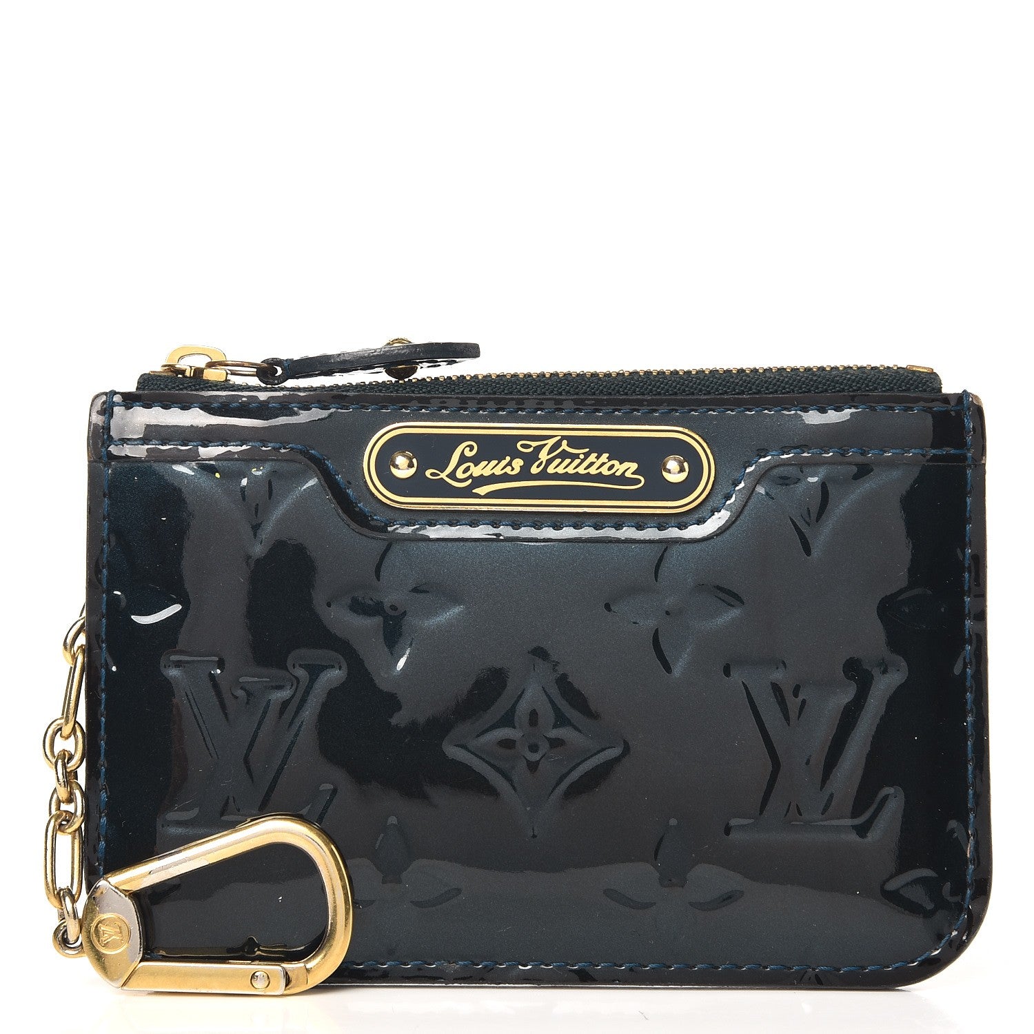 Louis Vuitton Vernis Key Pouch Blue Nuit 1 of 8