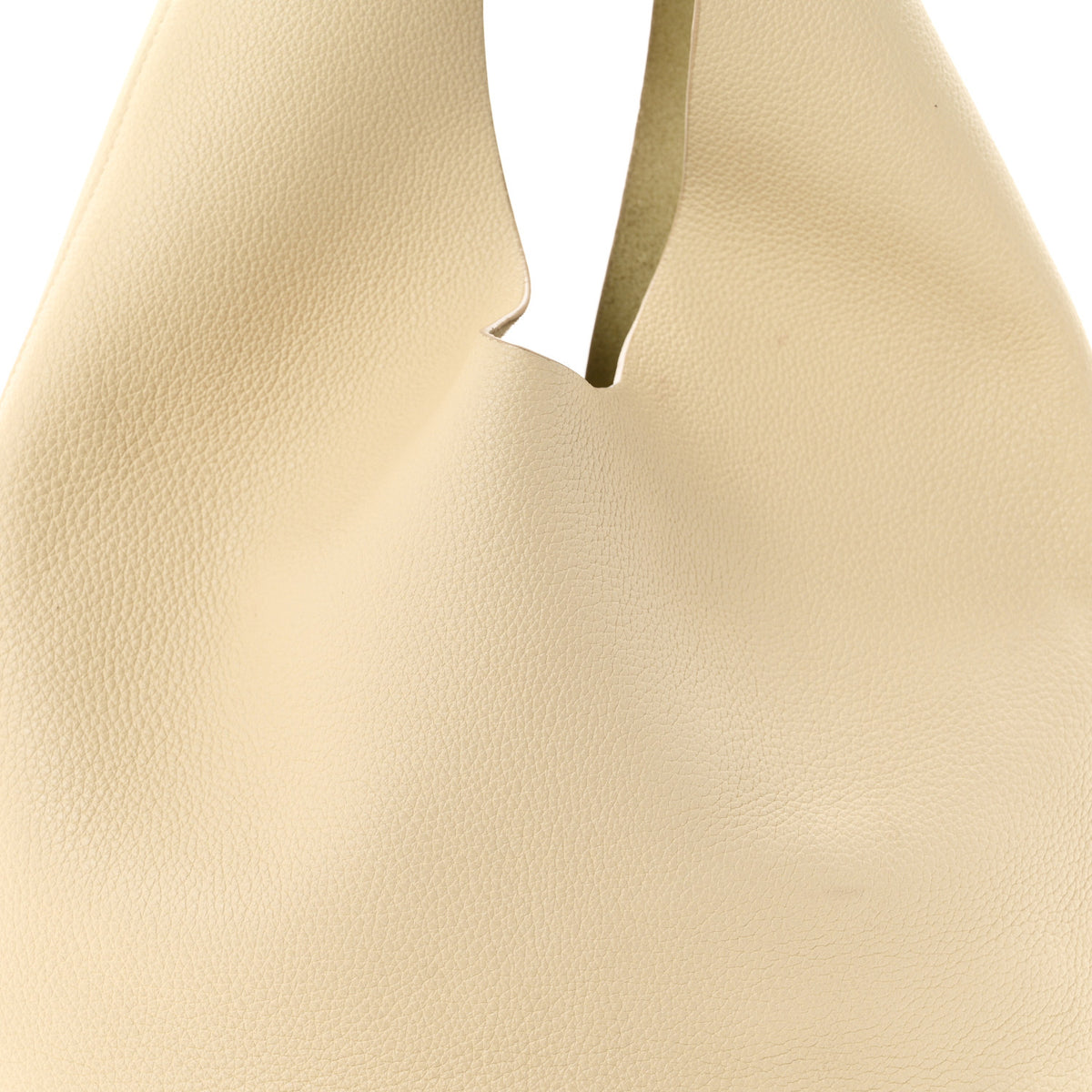 Grained Calfskin Bindle Three Bag Ivory