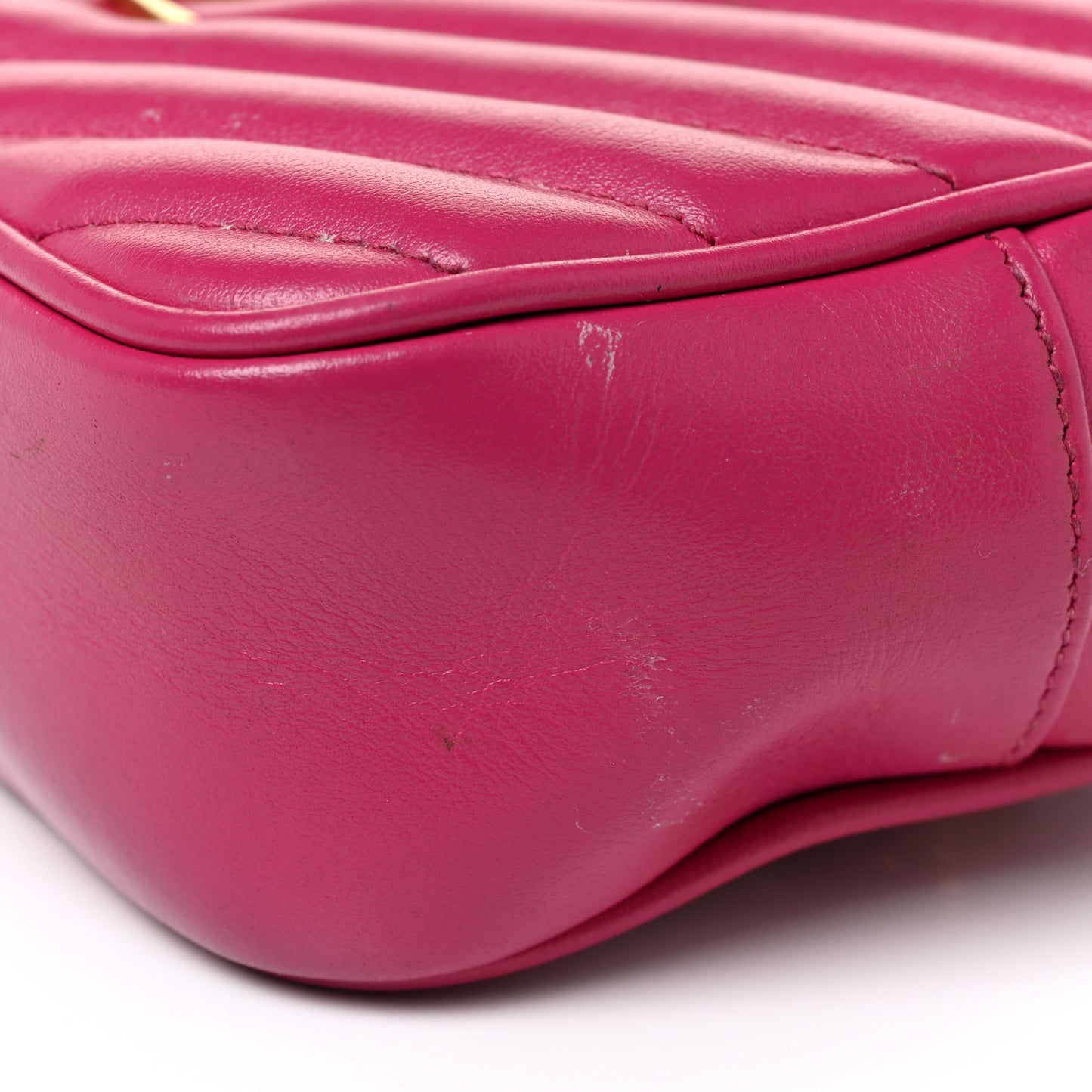 Calfskin Matelasse Monogram Lou Belt Bag Bright Pink