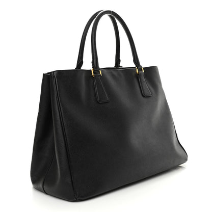 Prada Saffiano Lux Large Tote Black 2 of 7