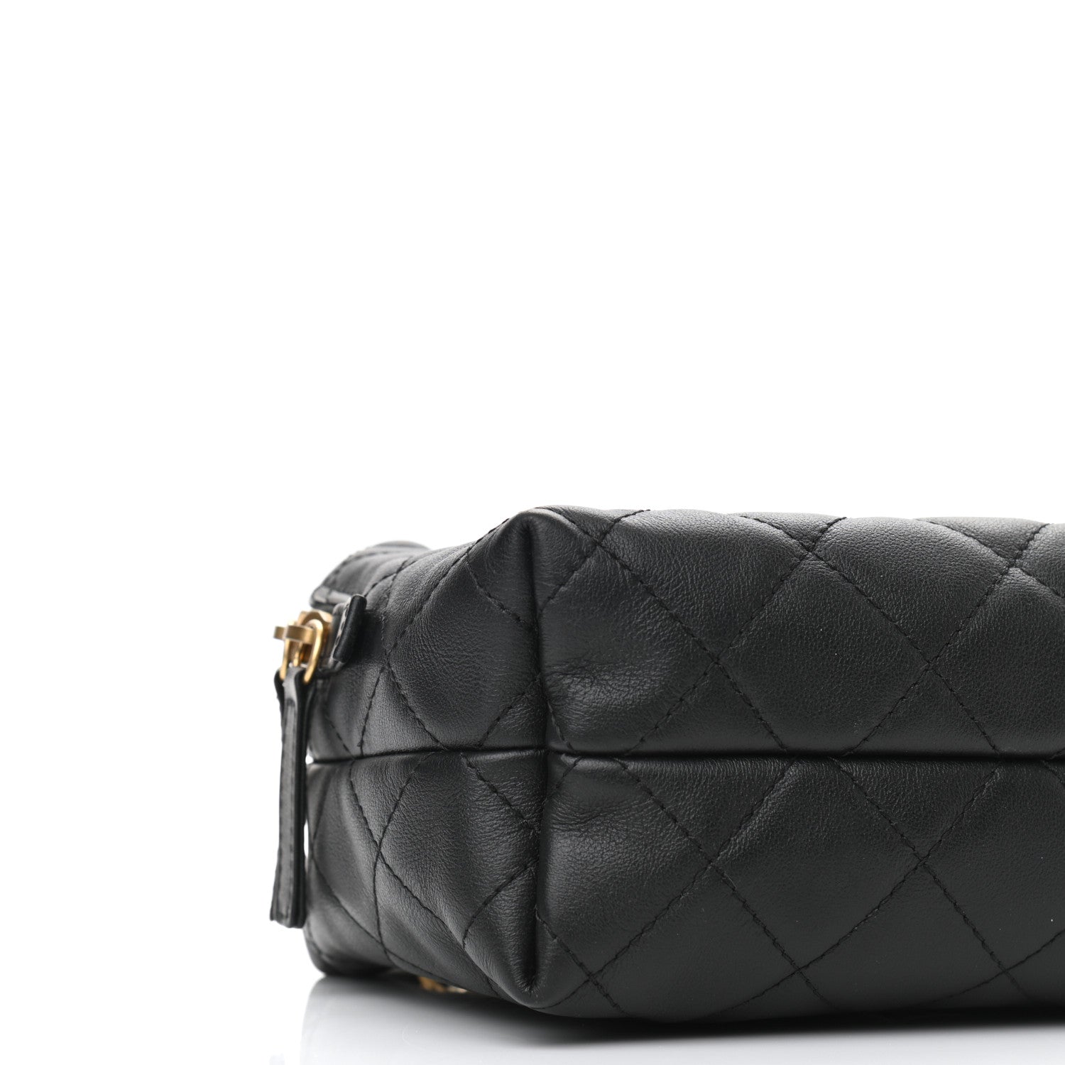 Chanel Calfskin Quilted Mini Bowling Bag Black 9 of 11