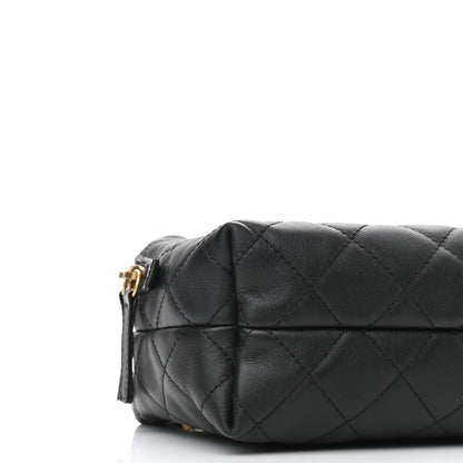 Chanel Calfskin Quilted Mini Bowling Bag Black 9 of 11