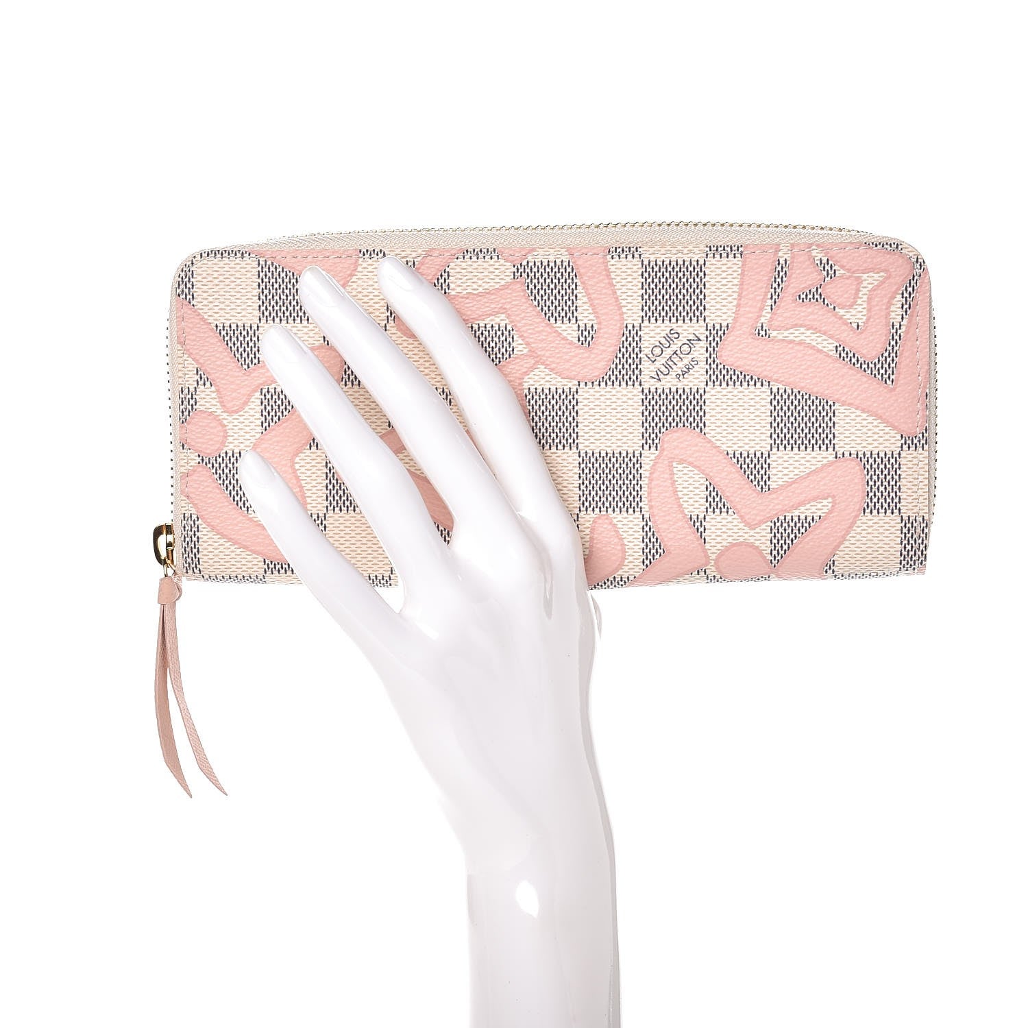 Louis Vuitton Damier Azur Tahitienne Clemence Wallet 2 of 7