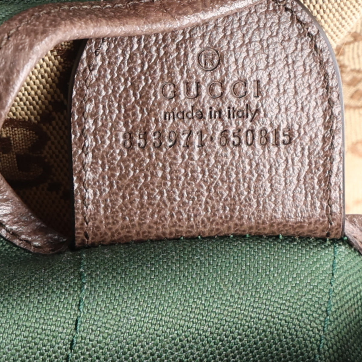 Gucci GG Monogram Web Large Giglio Tote Beige Brown 7 of 10