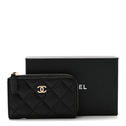 Chanel Caviar Quilted Zipped Key Holder Case Black 8 of 8