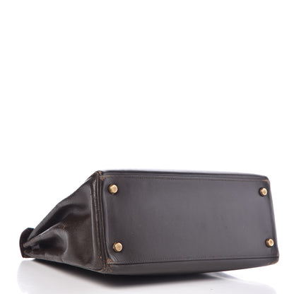 Hermes Box Kelly Retourne 28 Chocolate 4 of 45