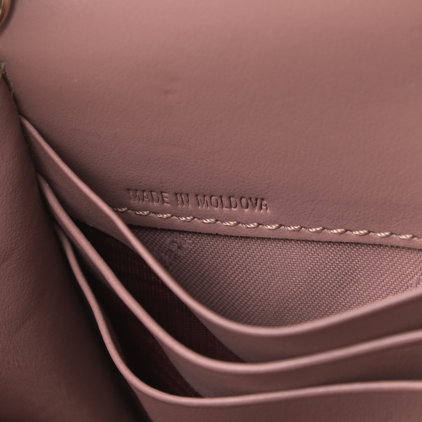 Haymarket Check Henley Wallet On Chain Dusty Pink