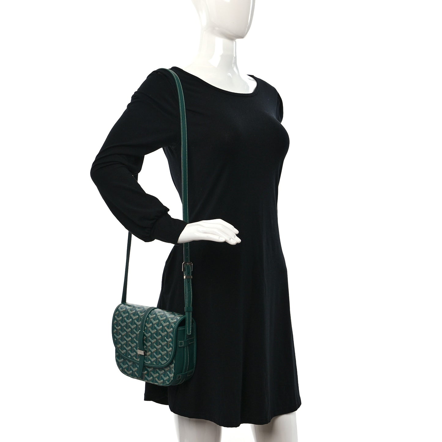 Goyardine Belvedere II PM Messenger Bag Green