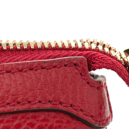 Gucci Dollar Calfskin GG Charm Satchel Red 12 of 13