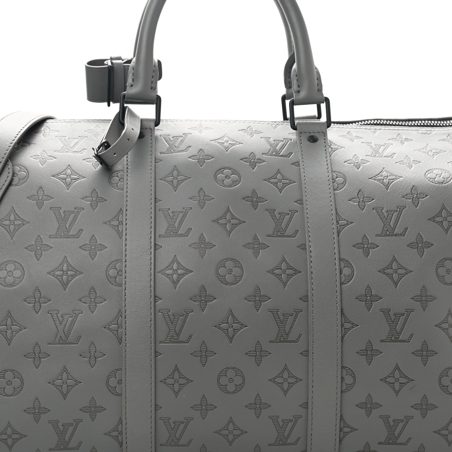 Louis Vuitton Calfskin Monogram Shadow Keepall Bandouliere 50