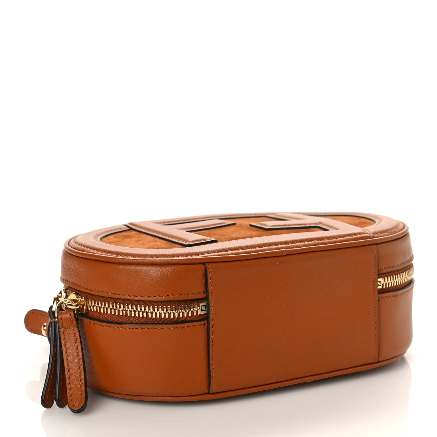 Fendi Vitello Grace Camoscio O'Lock Mini Camera Case Cuoio 4 of 8