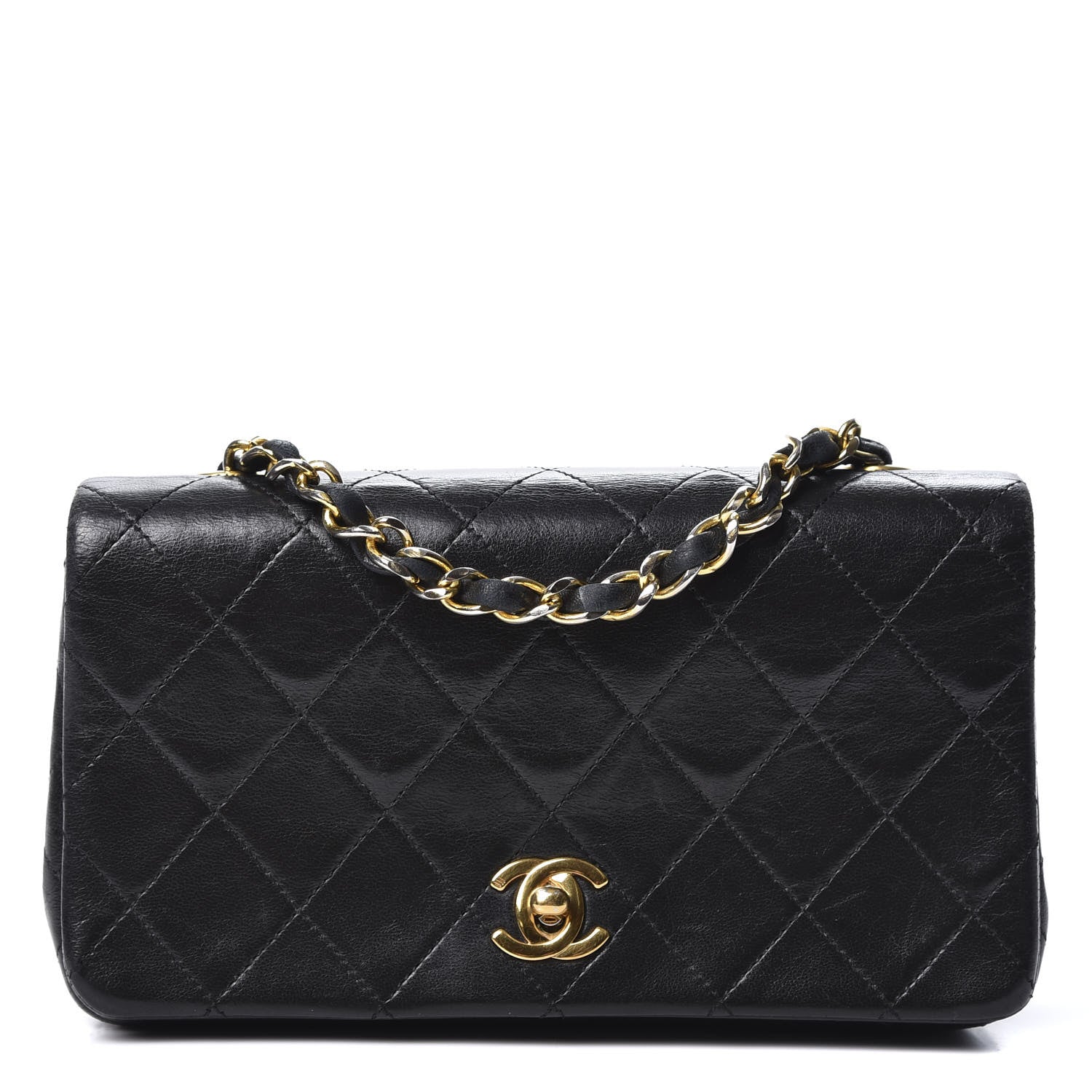 Chanel Lambskin Quilted Mini Flap Black 1 of 10