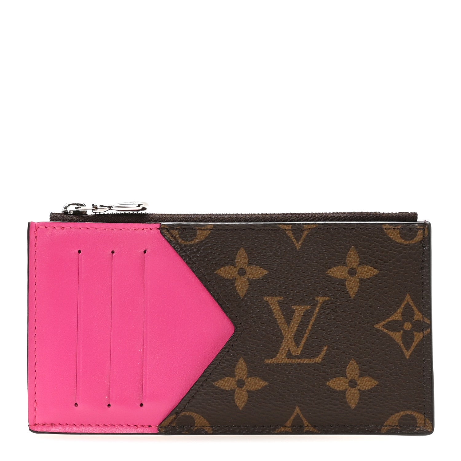 Louis Vuitton Monogram Calfskin Coin Card Holder Rose 1 of 7