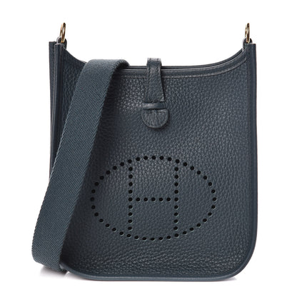 Hermes Taurillon Clemence Evelyne TPM Vert Cypress 1 of 10