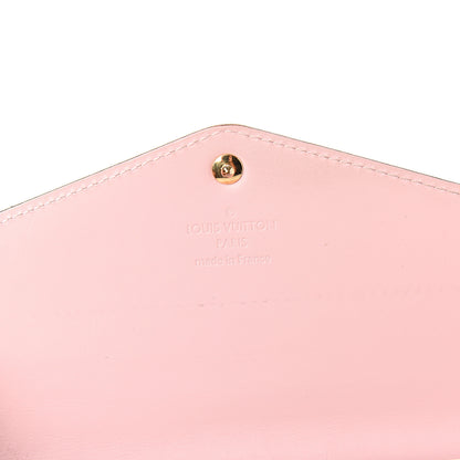 Louis Vuitton Vernis Sarah Wallet NM Rose Ballerine 5 of 8